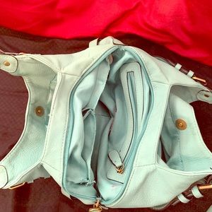 Mint green purse